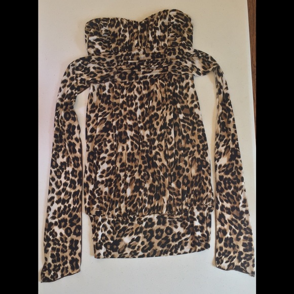 🐬 CLEARANCE ITEM: Twenty One Animal Print Strapless Dress/Tunic Top - Picture 3 of 8